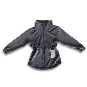 NWT Softstreme Cinch-Waist Jacket Graphite Grey Size 6